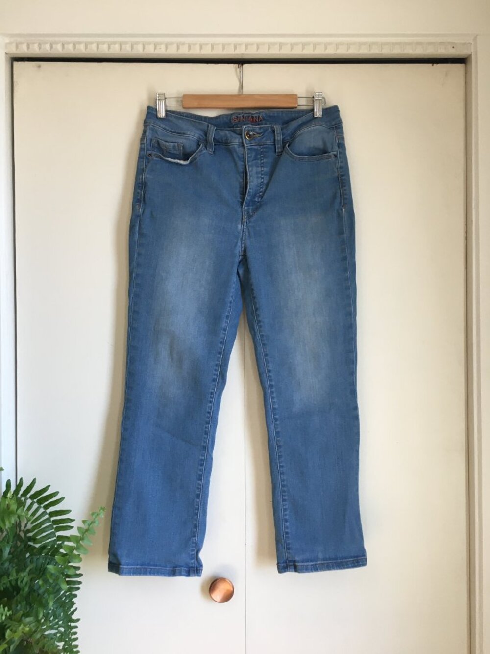 Santana Modal Blend Jeans Medium Light Blue Straight Leg 10